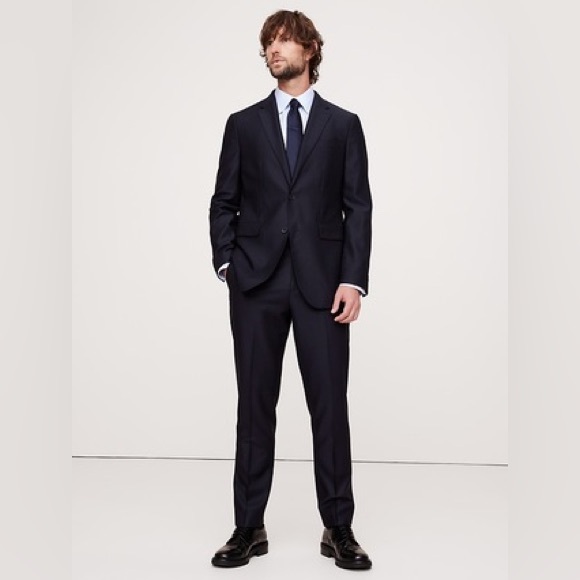 BANANA REPUBLIC SIGNATURE ITALIAN HOPSACK SUIT JACKET - Picture 14 of 14